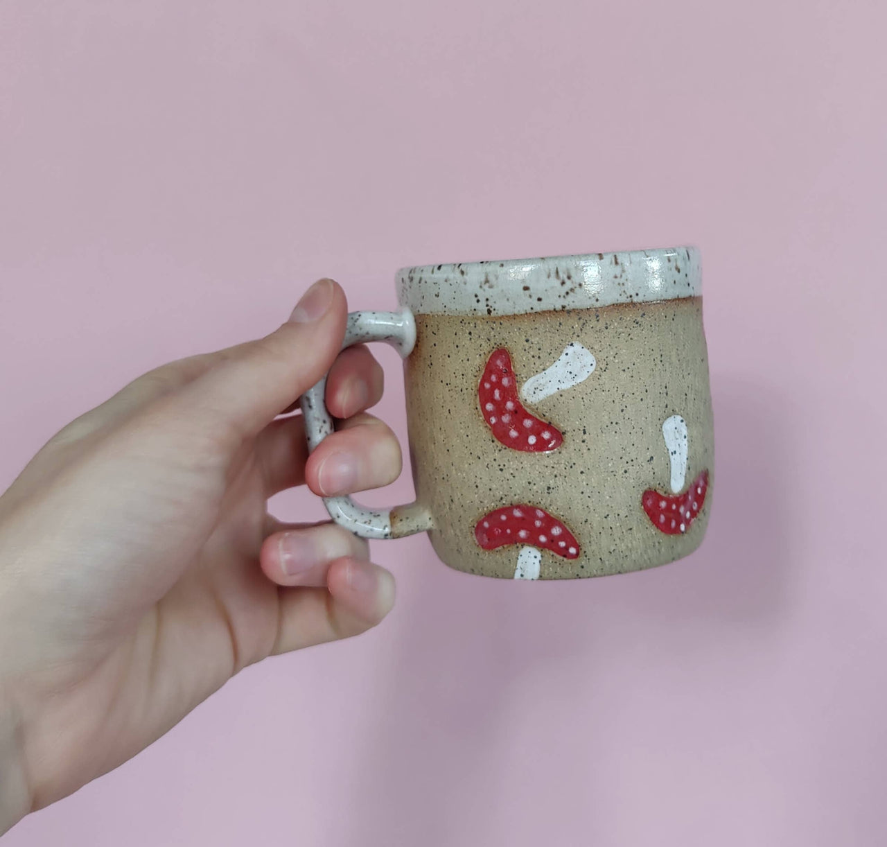 Mushroom Stamp Mug: 12 fl oz