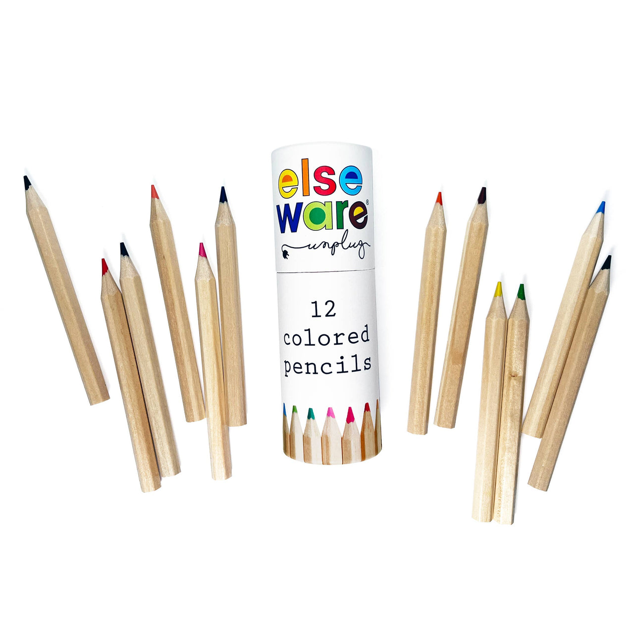 Colored Pencils - 12 Colors: Travel Size (3.5")