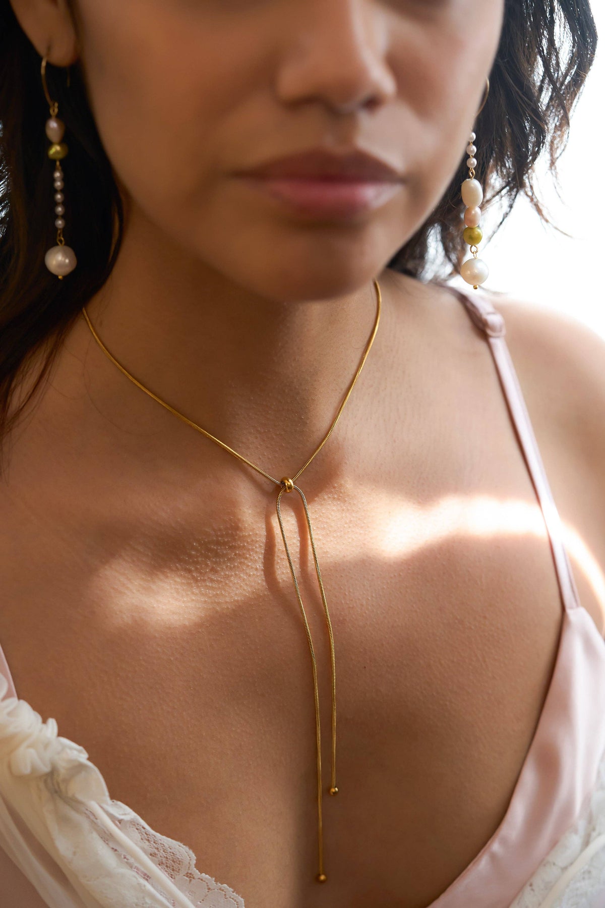 Houston Bolo Necklace : Gold