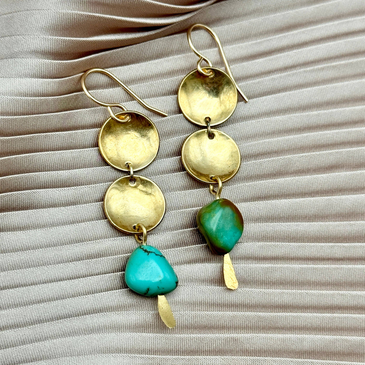 Drift Earrings: Gold