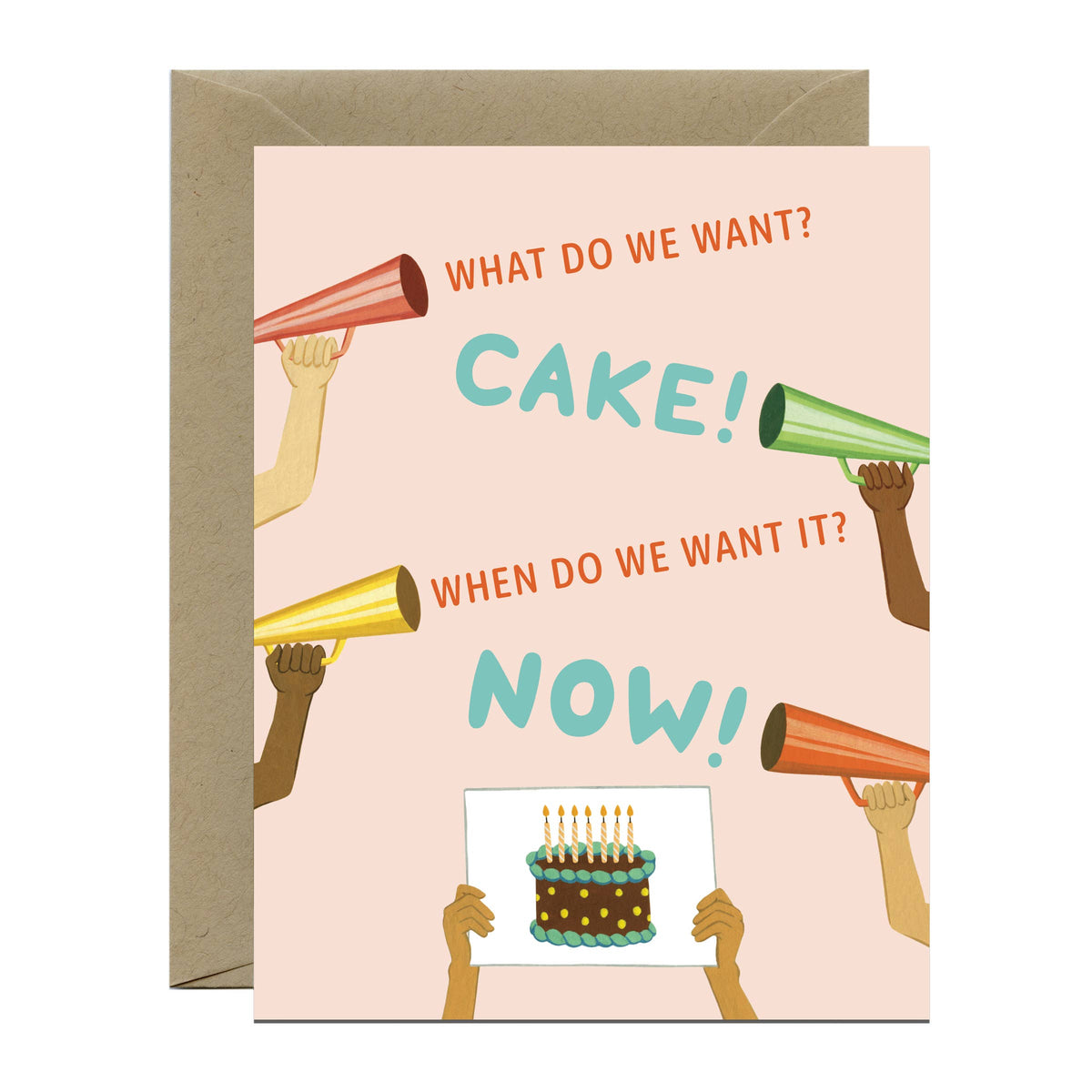 Rally and Cake Sign Birthday Card
