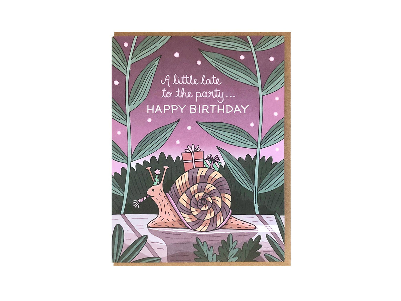 Belated Birthday Snail Card
