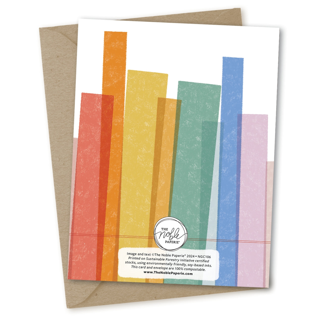 Rainbow Block Birthday Card