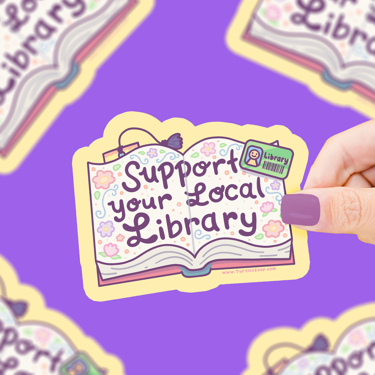 Support Your Local Library Vinyl Sticker