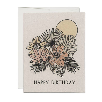 Tropical Birthday Greeting Card