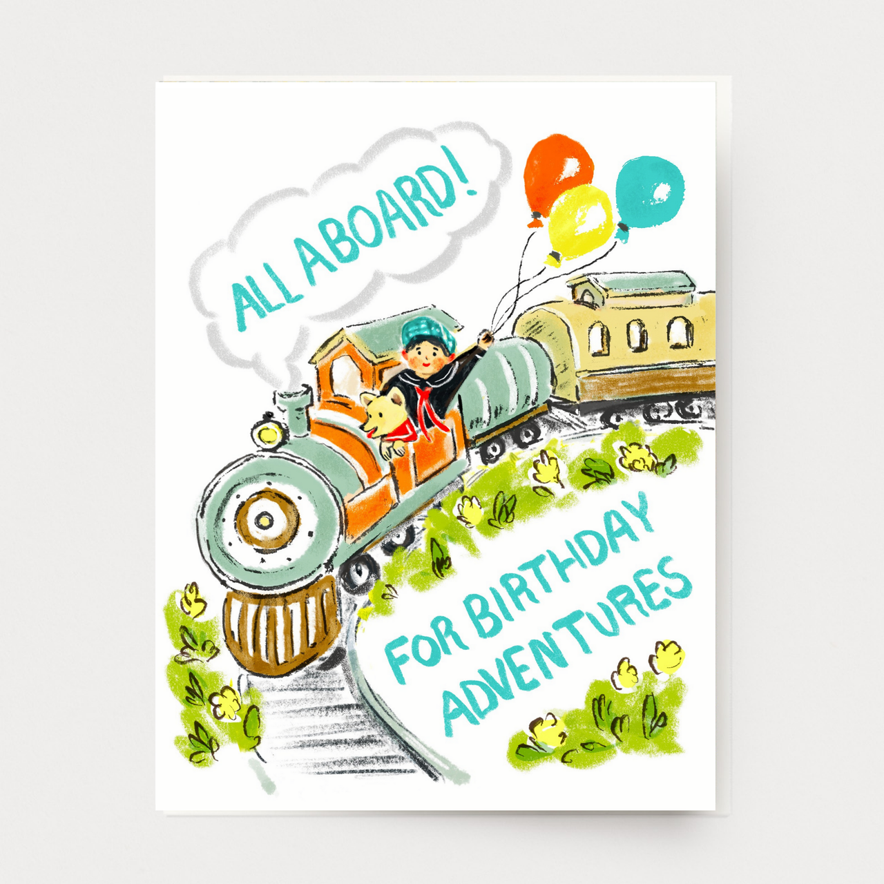 Birthday Train Card