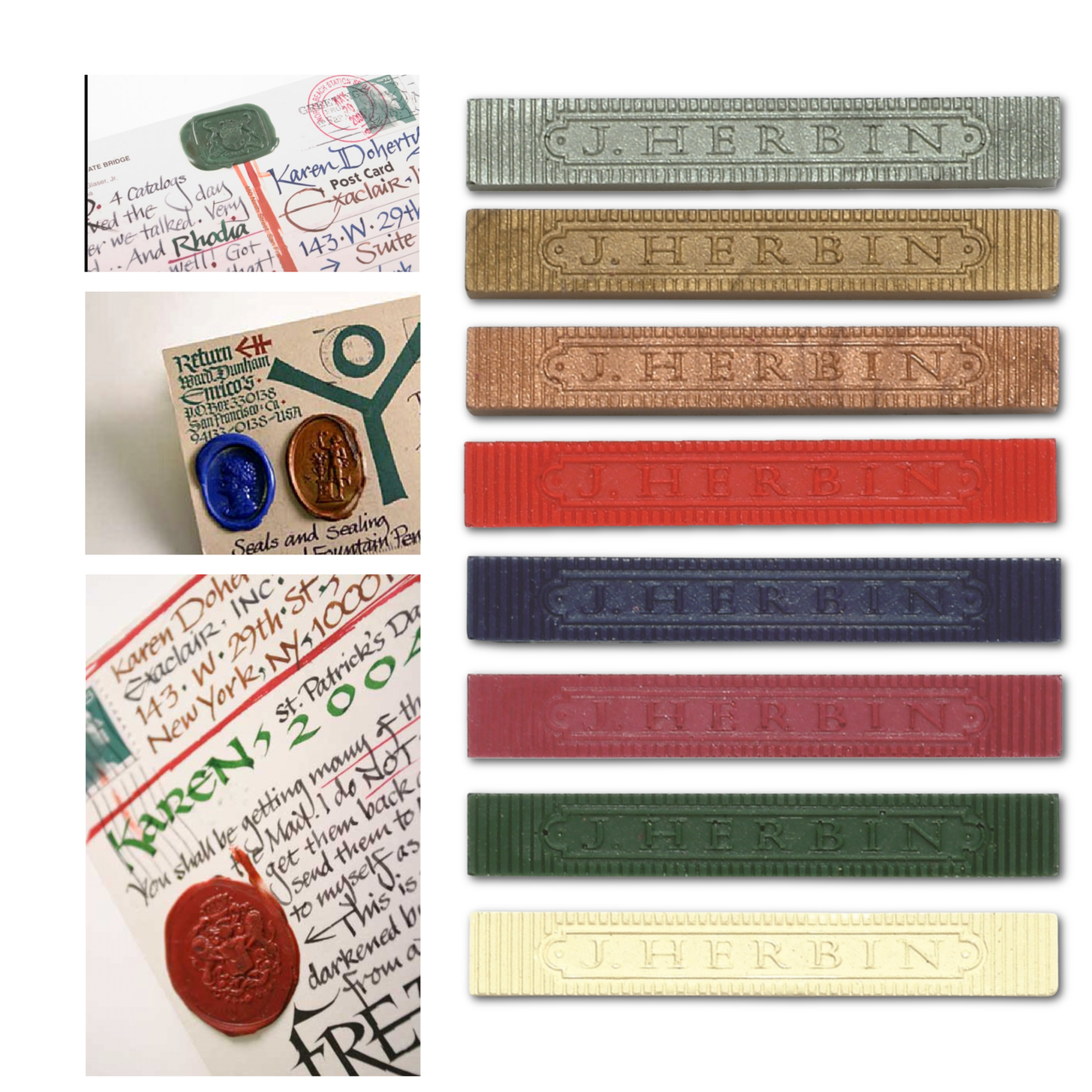 Jacques Herbin Supple Sealing Wax - Suitable For Mailing: Red