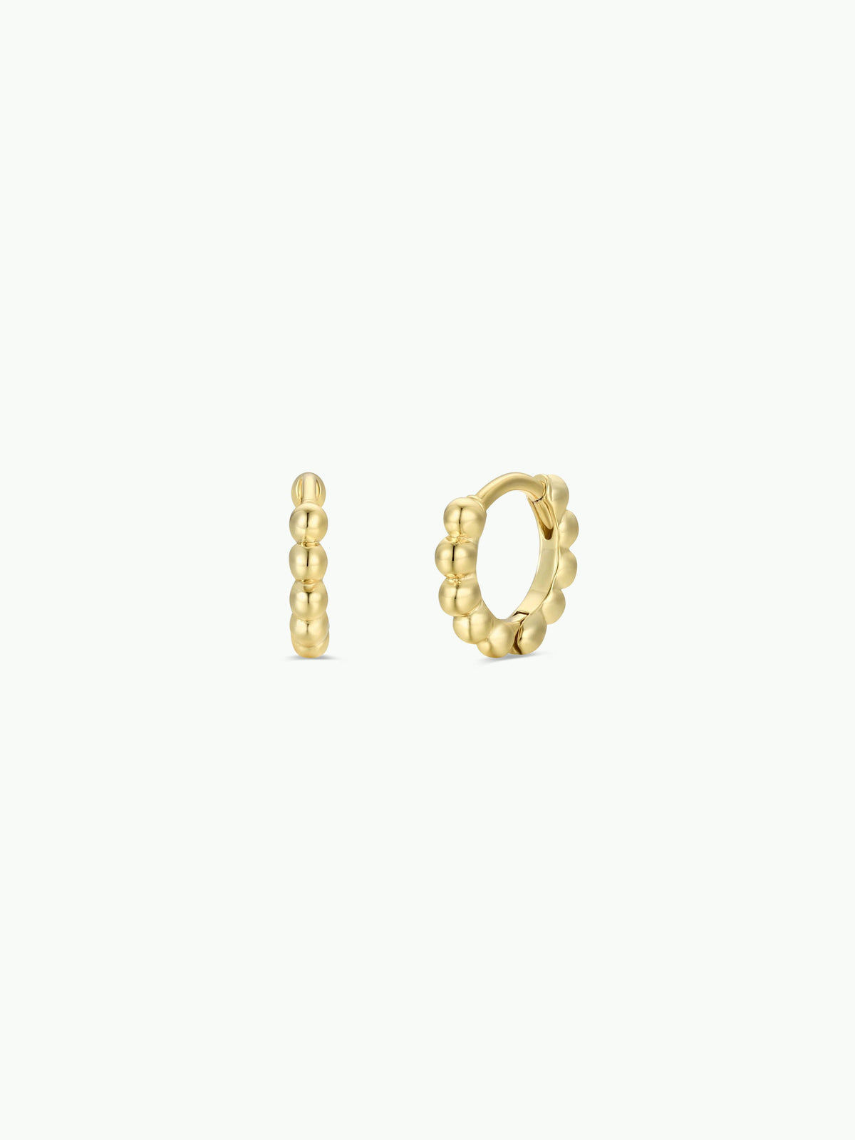Ball Hoop - Tiny - Gold Earrings