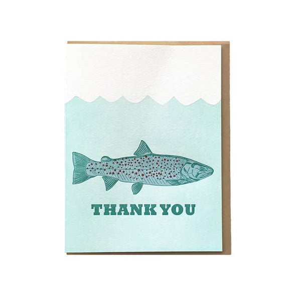 Trout Thank You Card