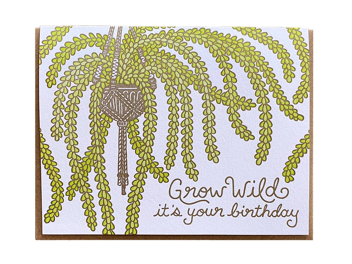 Grow Wild Birthday Card