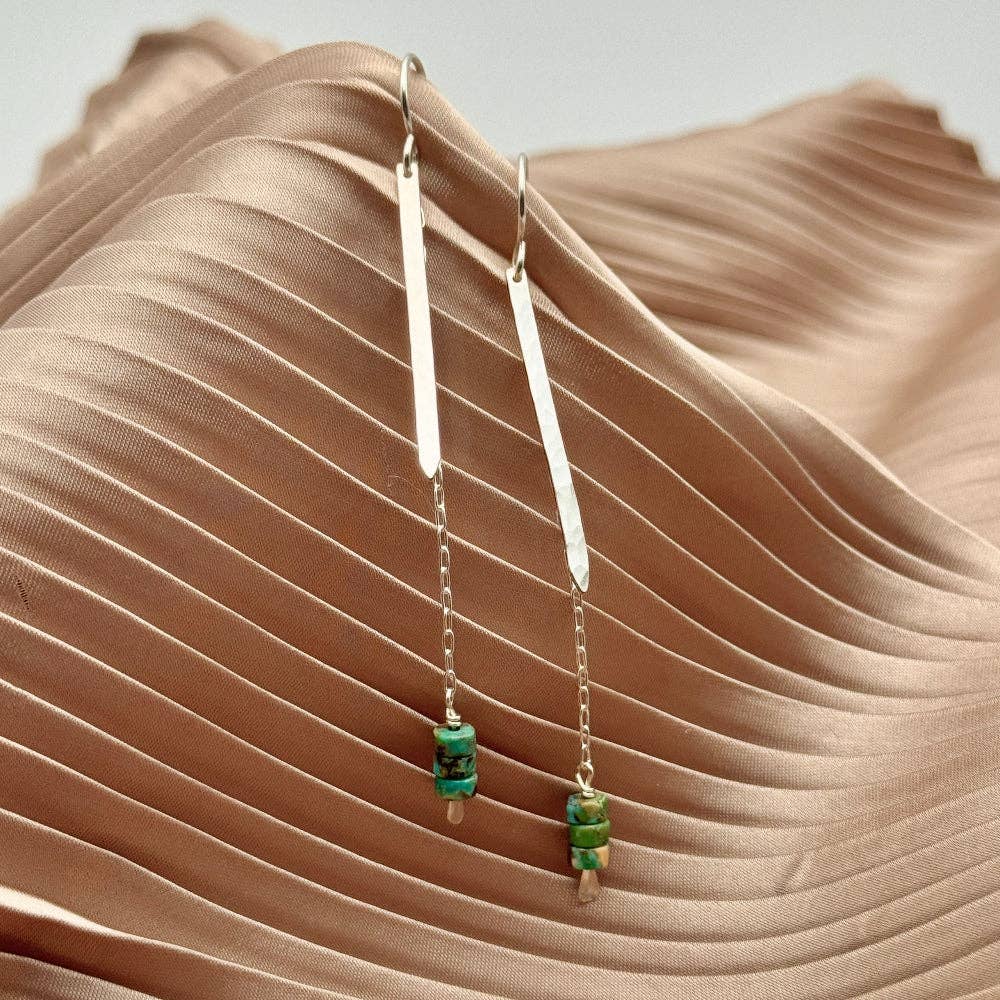Riverpoint Earrings: Gold