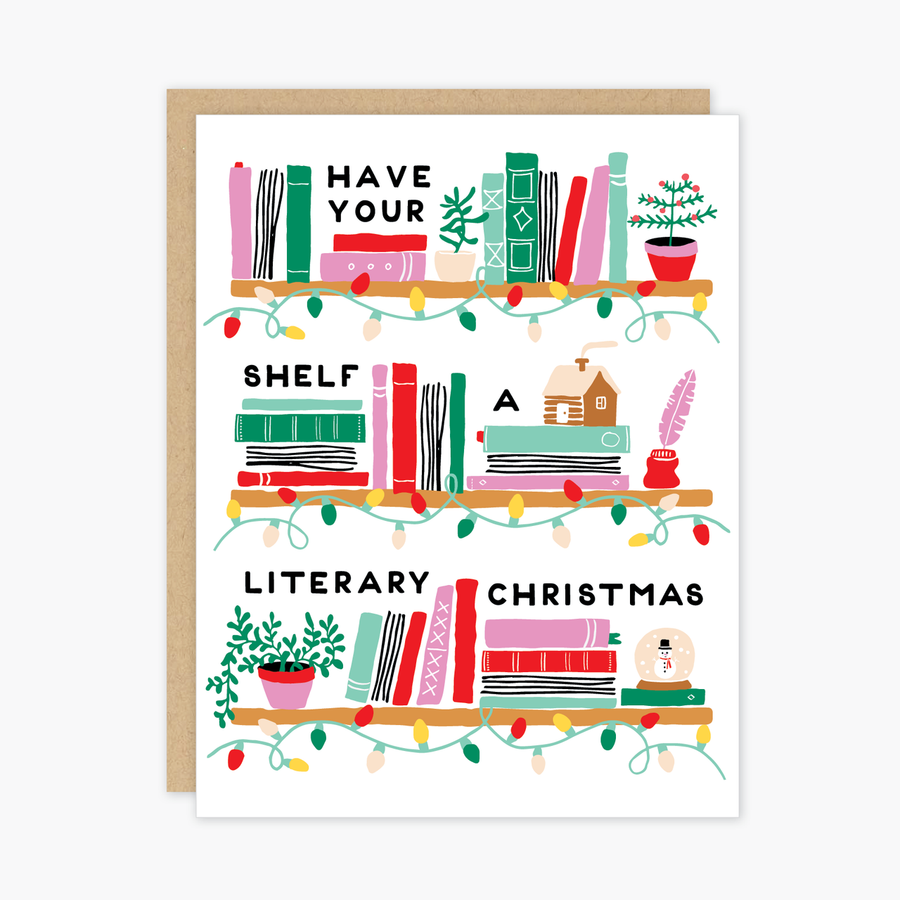 Boxed Literary Christmas Holiday Card