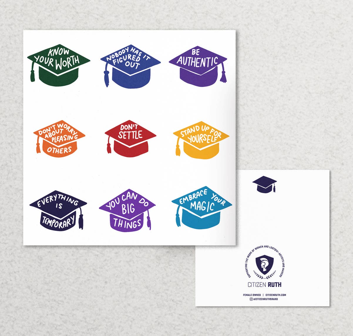 Graduation Caps Card