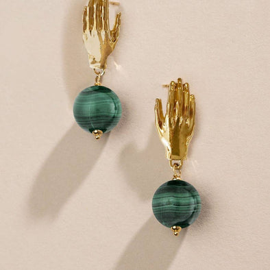 Goddess Earrings in Juno- Gold