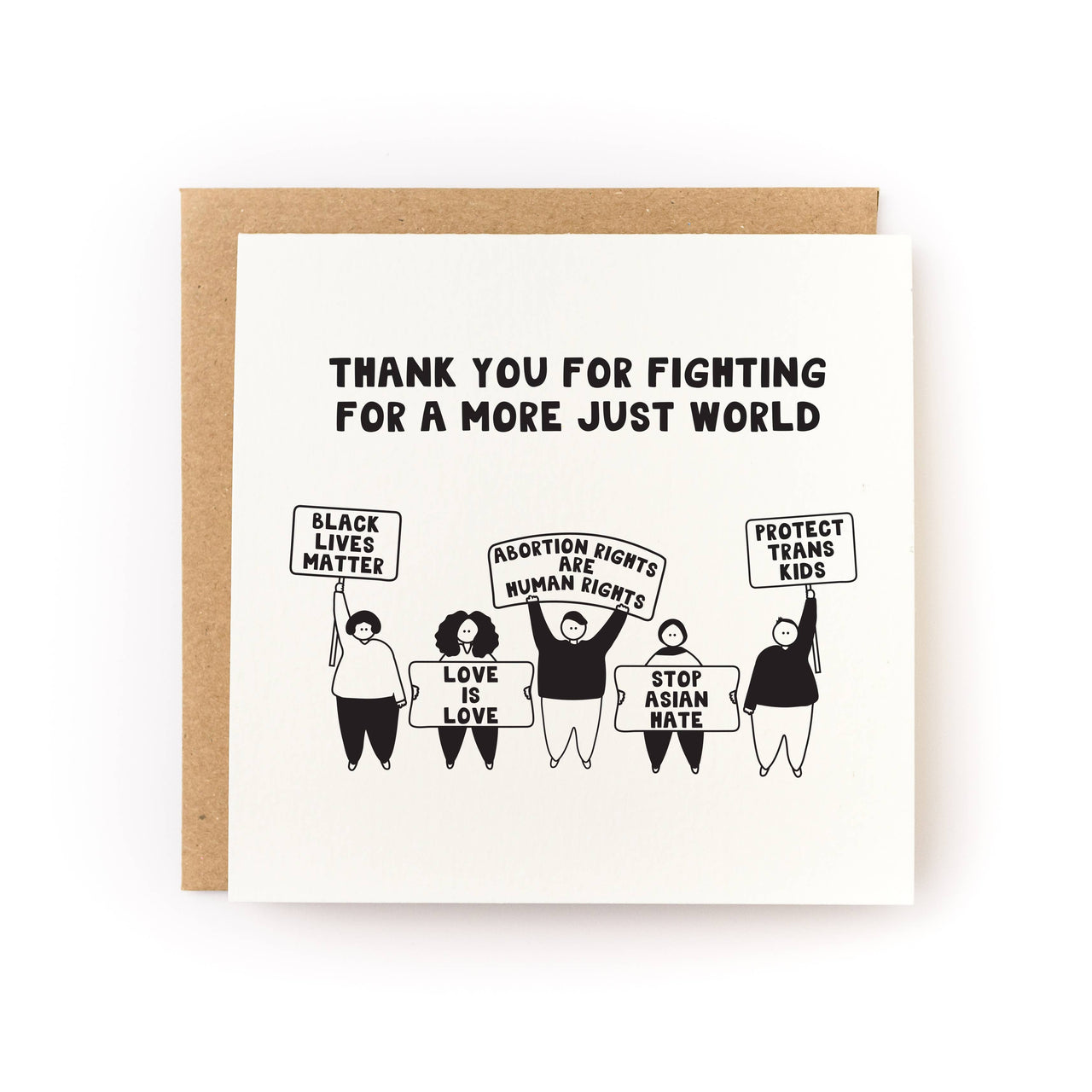 Thanks For Fighting For a More Just World Activist Card