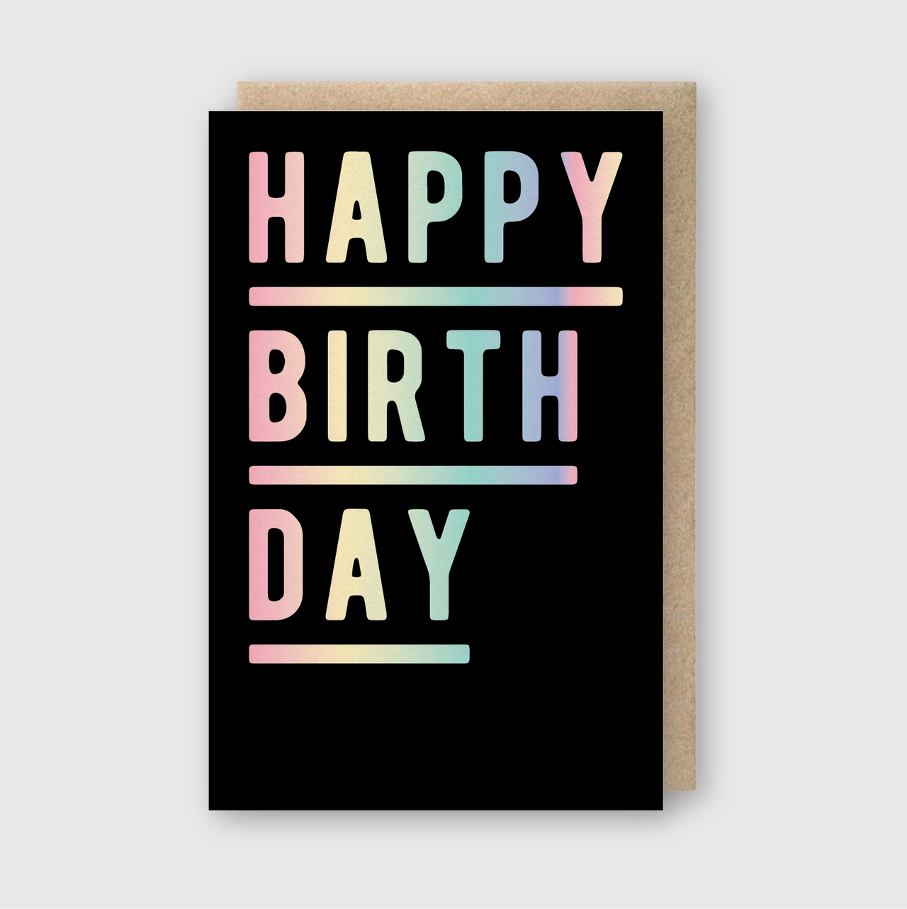 Holographic Foil Birthday Card