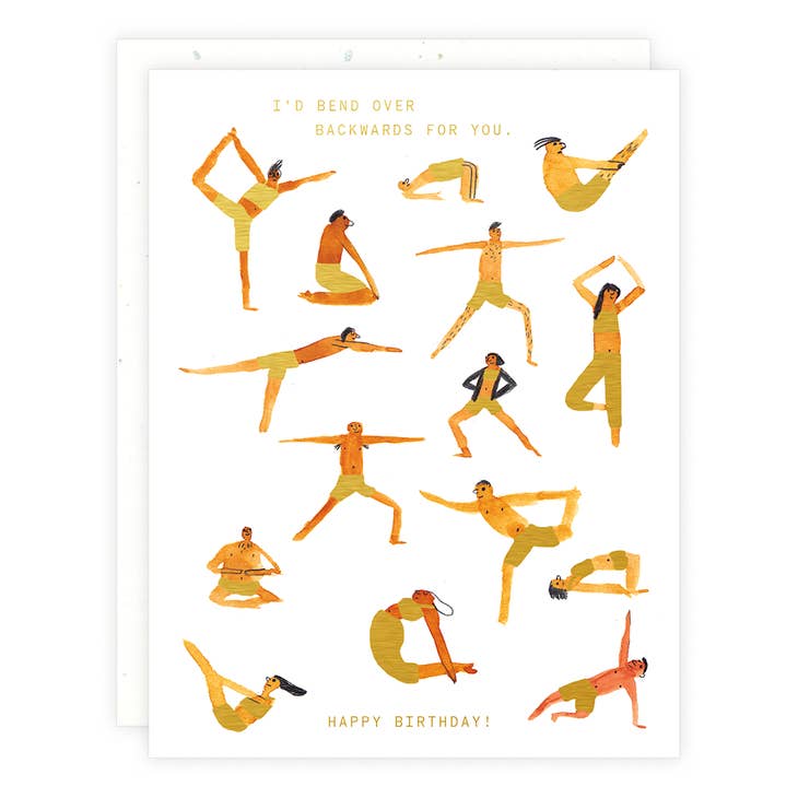 Pincha Birthdayasana Yoga Birthday Card // Yoga Pose - Etsy Australia