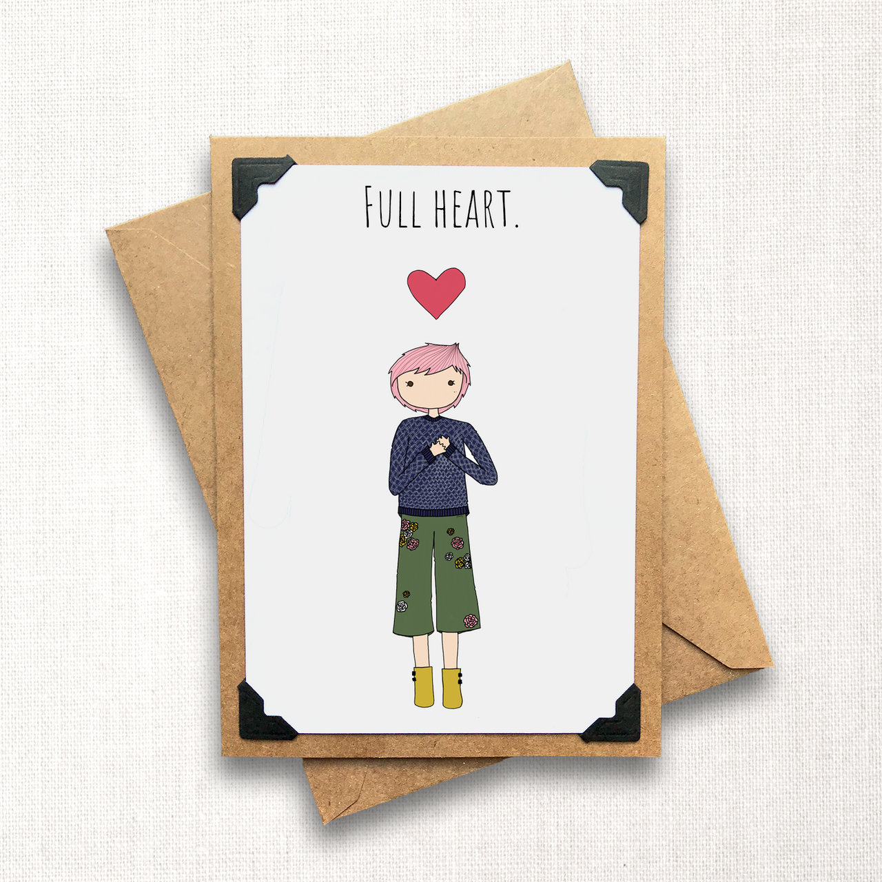 Full Heart Thank You Card