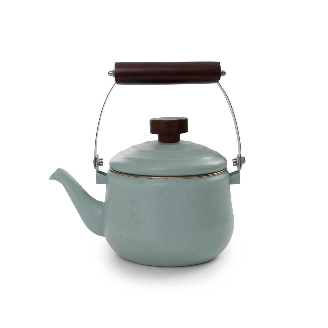Enamel Teapot: Eggshell