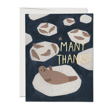 Many Thanks Seal Thank You Card Boxed Set of 8