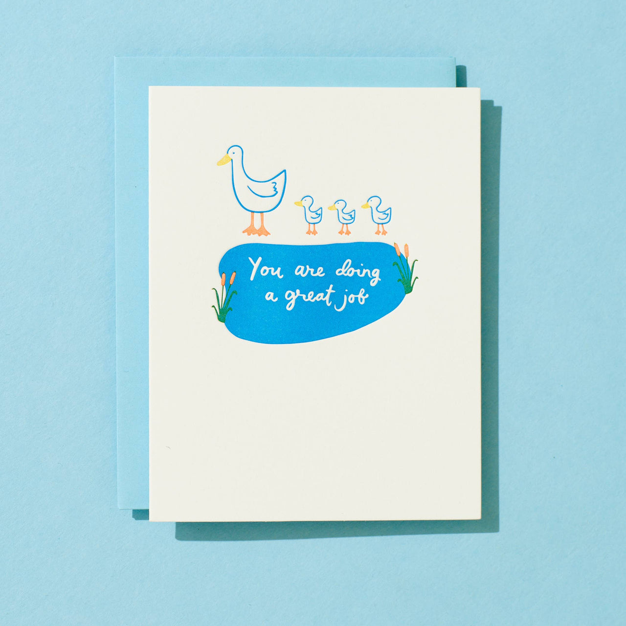 Great Job Duck - Letterpress Greeting Card