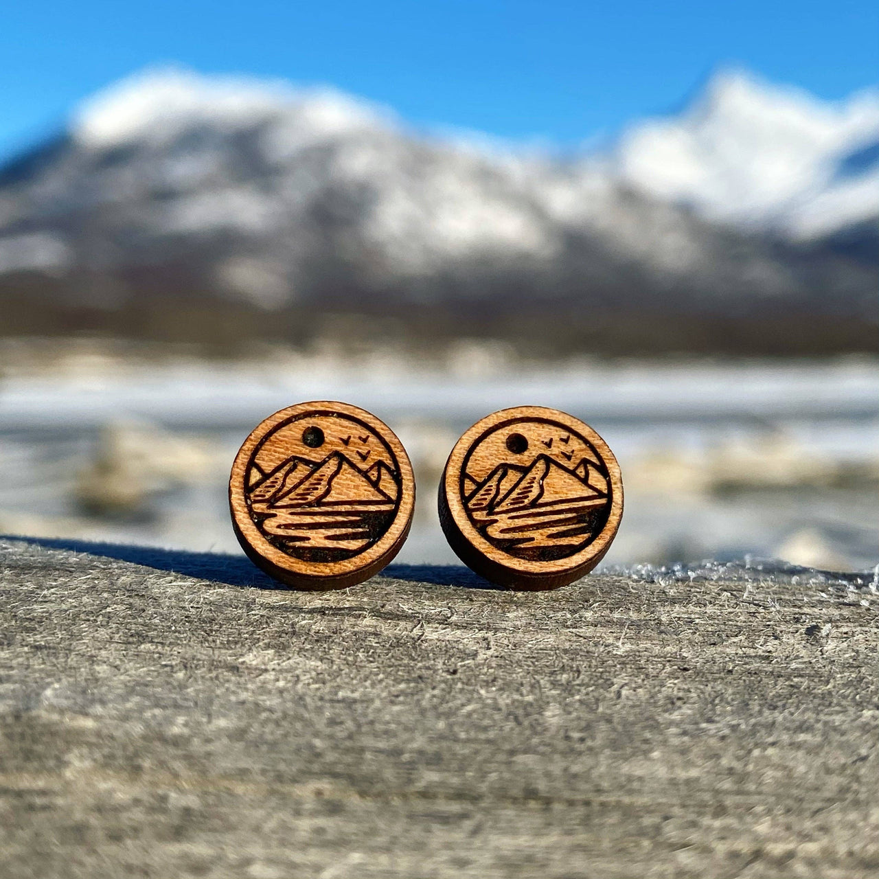 Mountain Stud Earrings