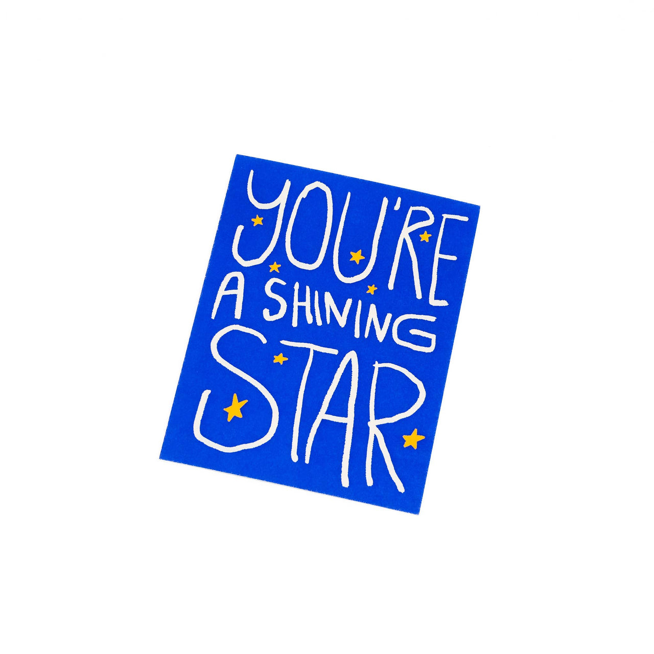 You're a shining star - greeting card