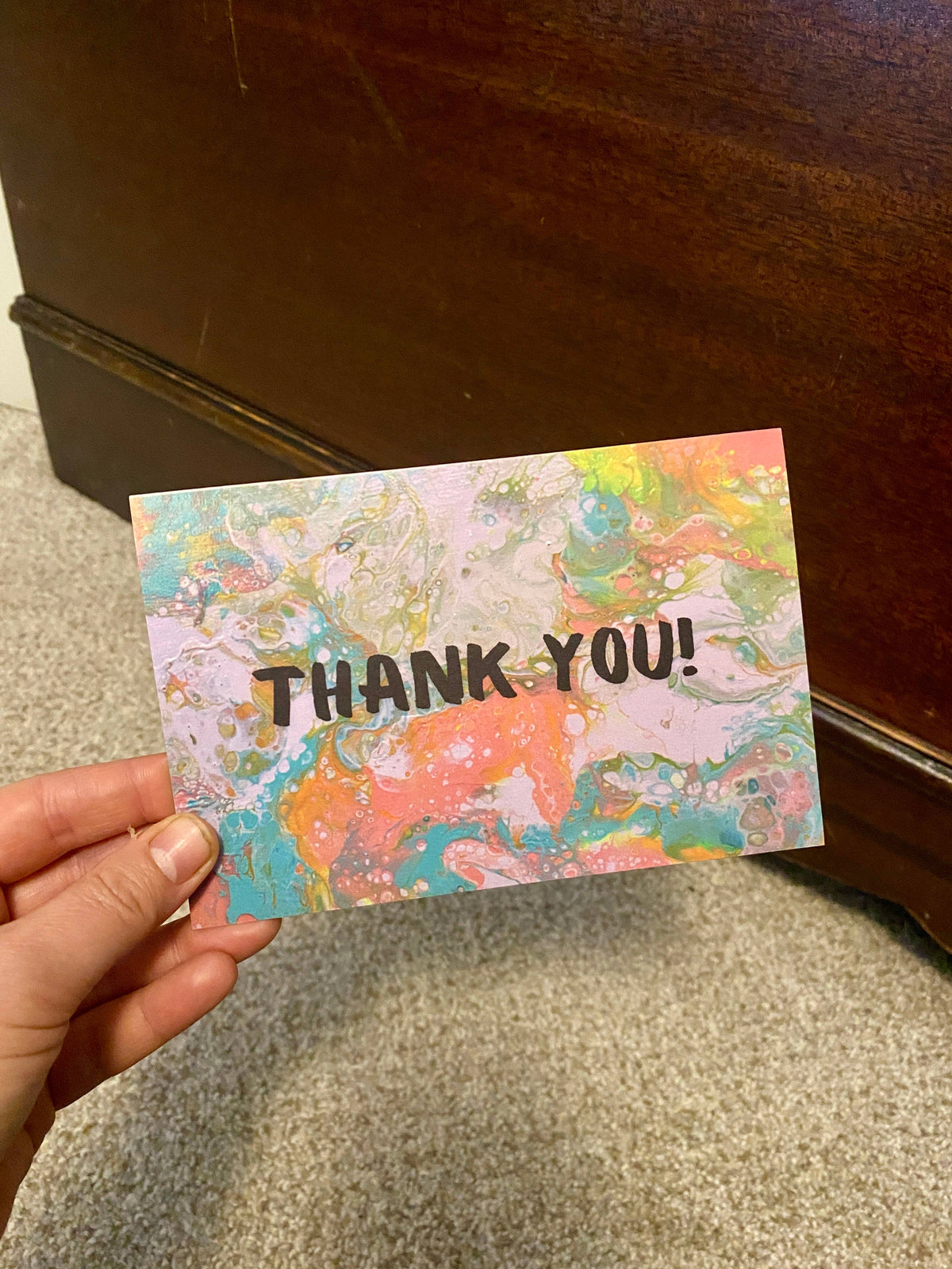 Thank You Card - Spring Time Colors - Pastels