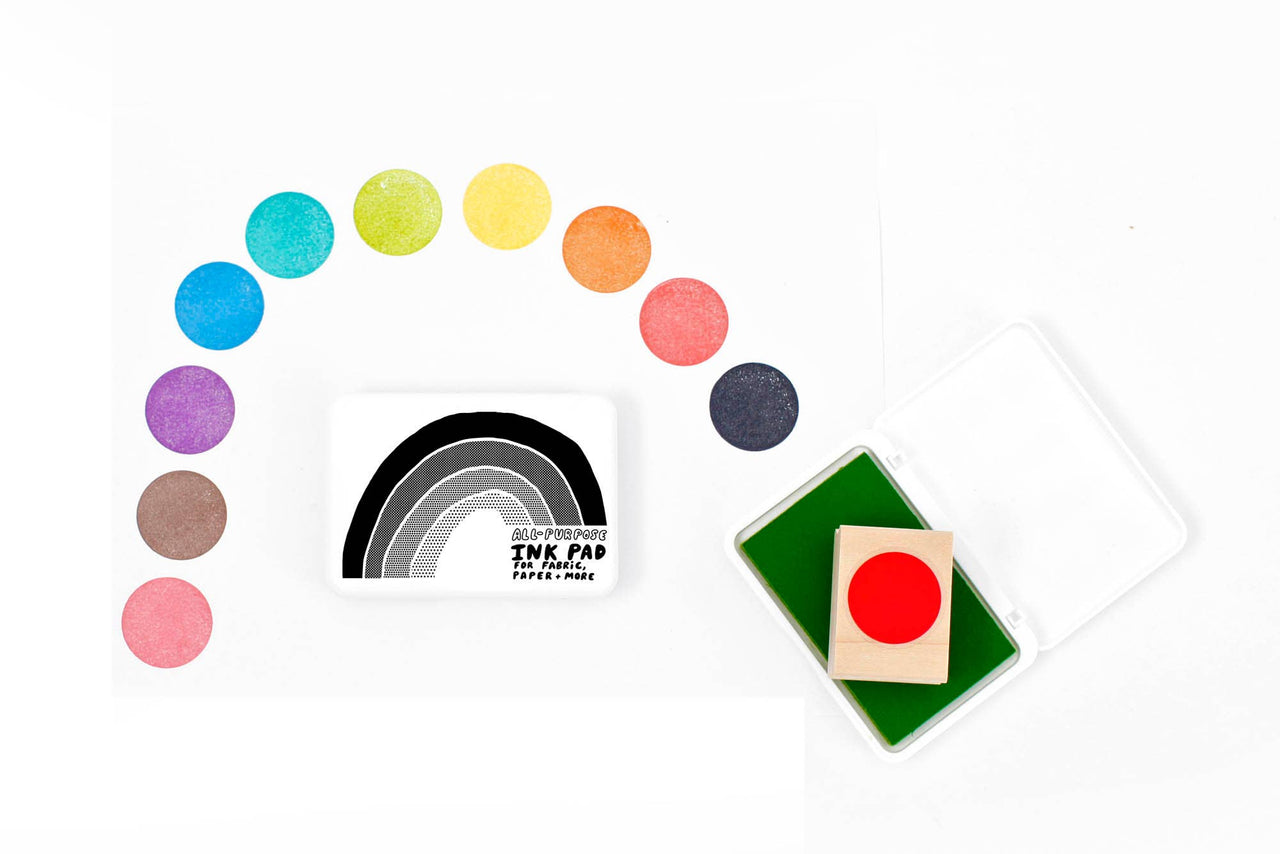 Black All Purpose Stamp Ink Pad | Permanent Waterproof Ink