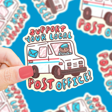 Support Your Local Post Office USPS Awareness Vinyl Sticker