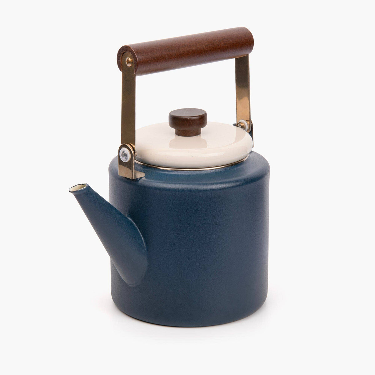 Enamel 2-Tone Kettle - Indigo Blue