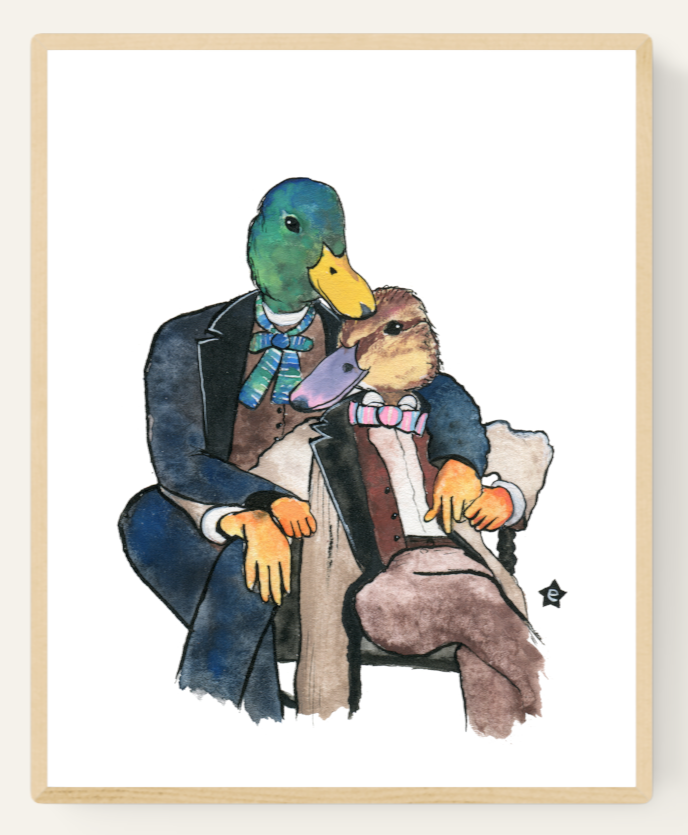 You've got game ducks - Note card