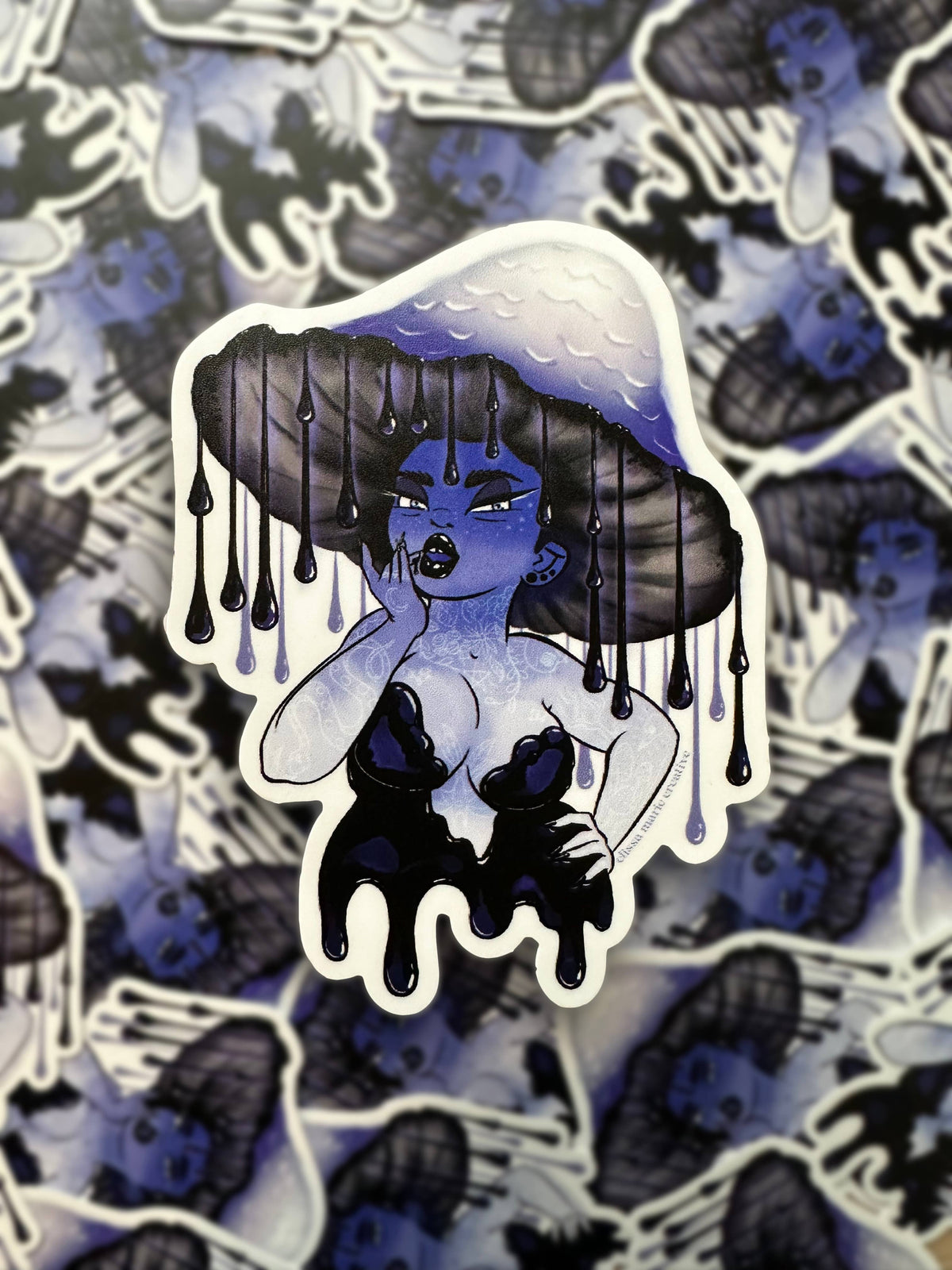 Inky Cap Shroomie Sticker | mushroom | goth | witchy