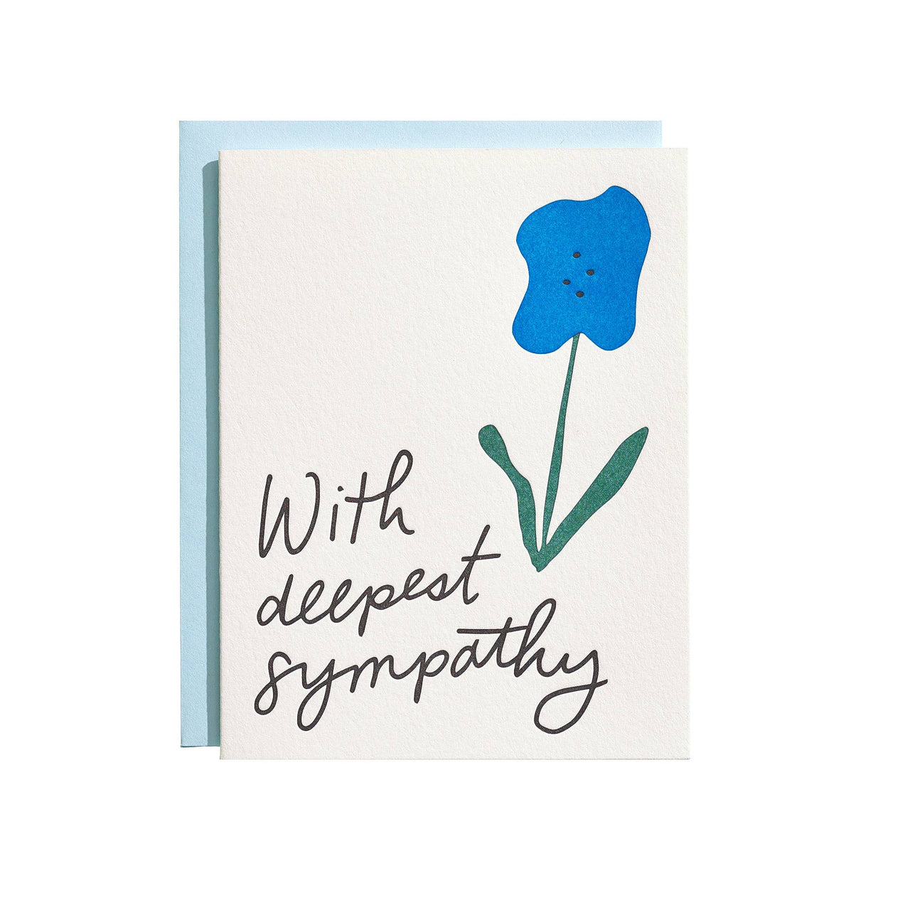 Deepest Sympathy - Letterpress Greeting Card