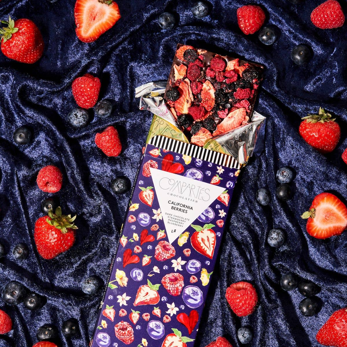 California Berries Dark Chocolate Strawberry Raspberry Blueberry