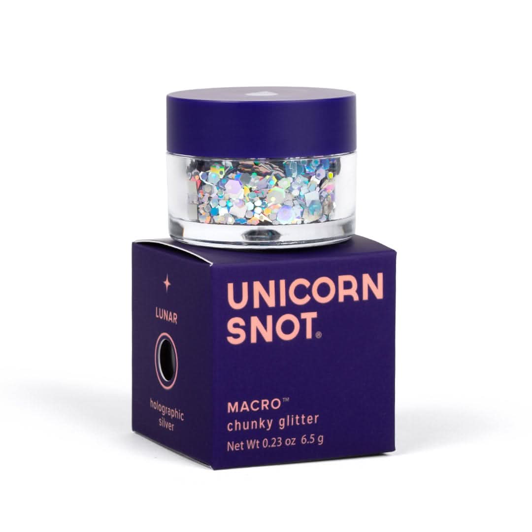 Macro Glitter | Silver-Lunar | Chunky Glitter | Body Glitter