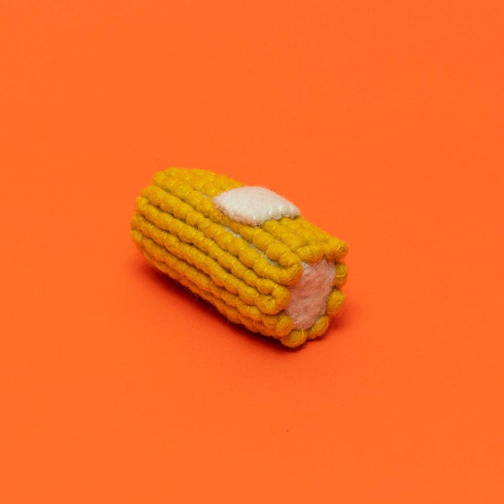 Boiled Wool Corn Dog Toy