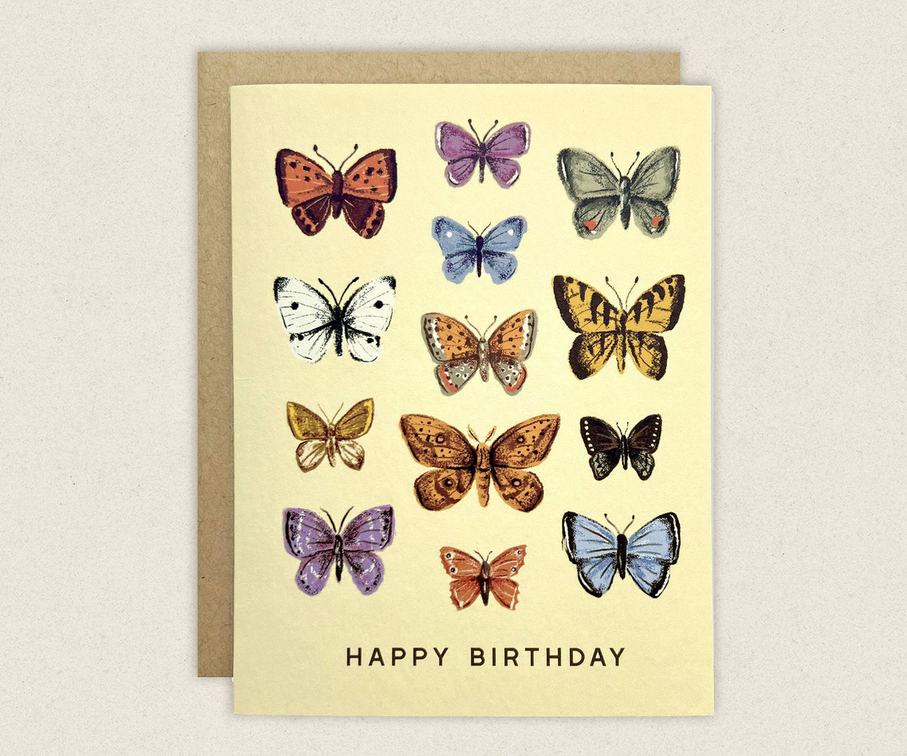Happy Birthday Butterflies Greeting Card