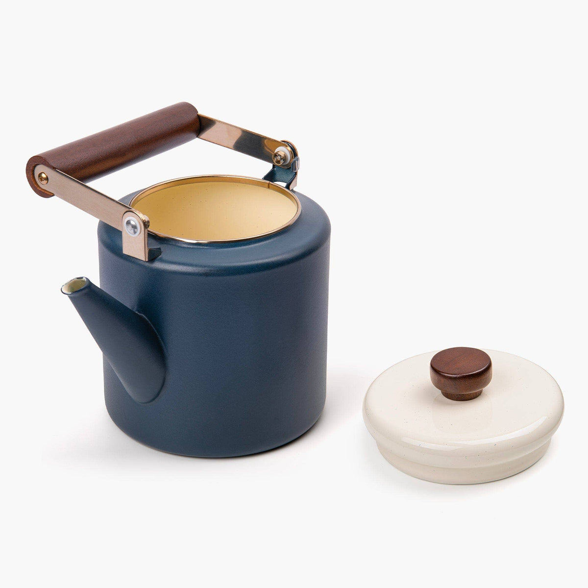 Enamel 2-Tone Kettle - Indigo Blue