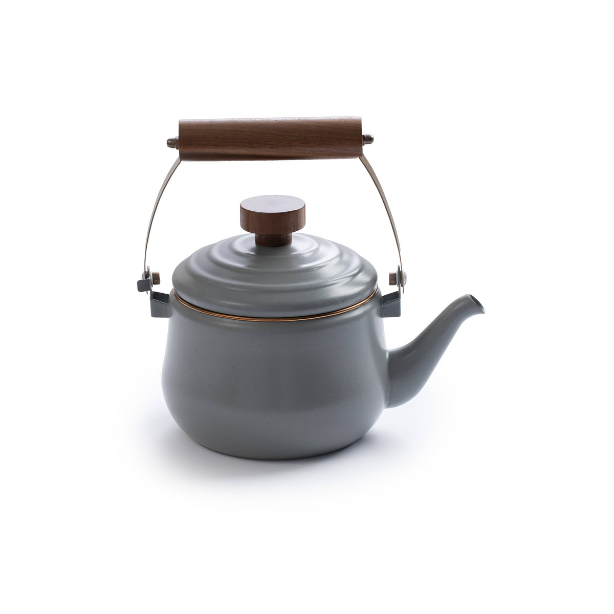 Enamel Teapot: Slate Grey