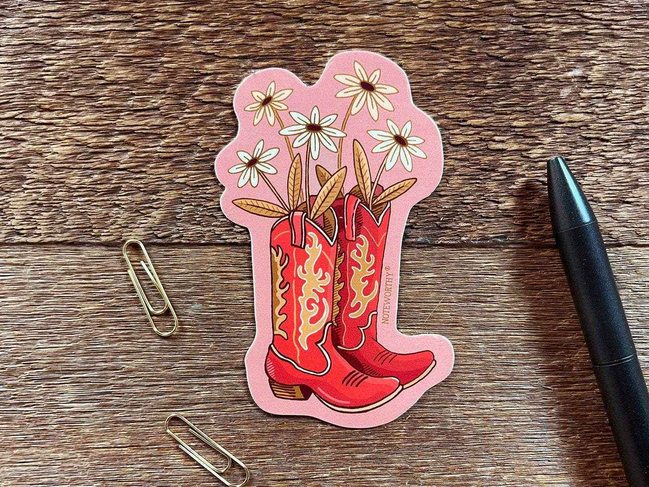 Cowboy Boots Sticker