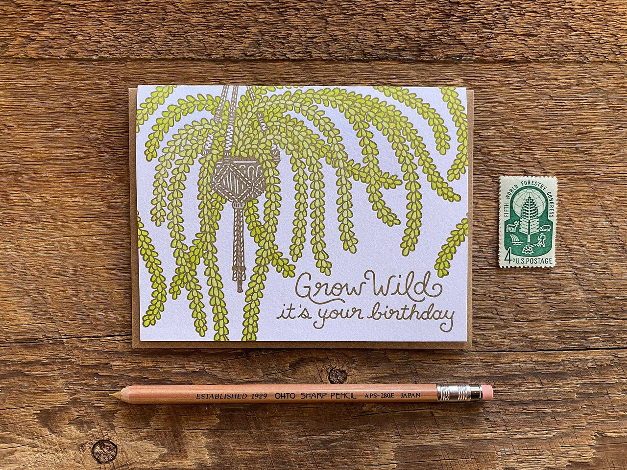 Grow Wild Birthday Card