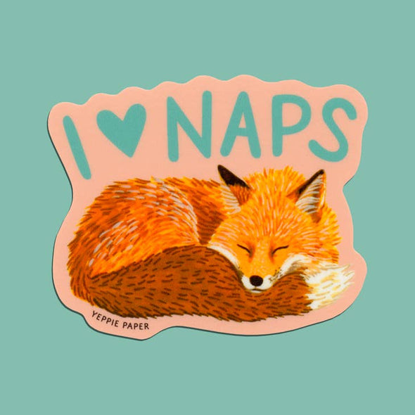 Napping Fox Sticker