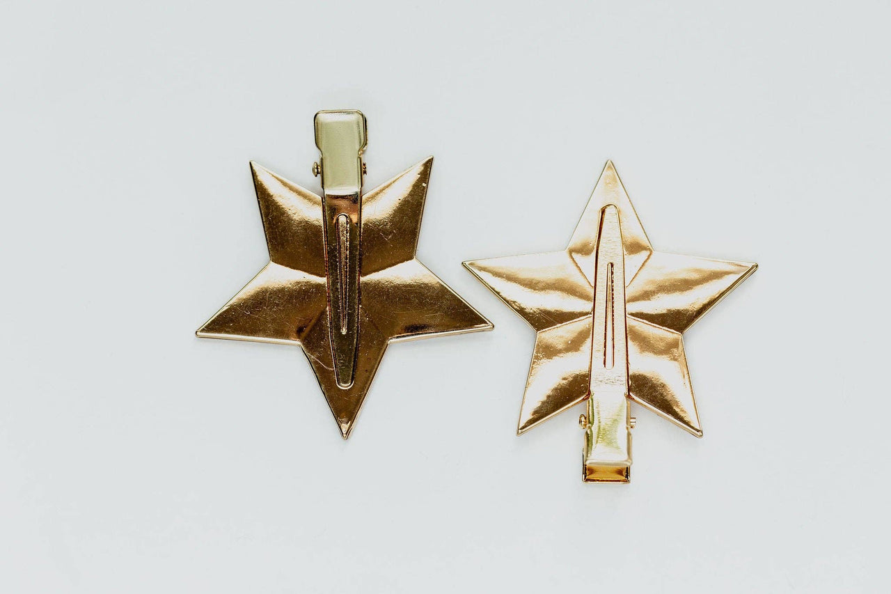 Magic Girl Metal Star Clips: Gold