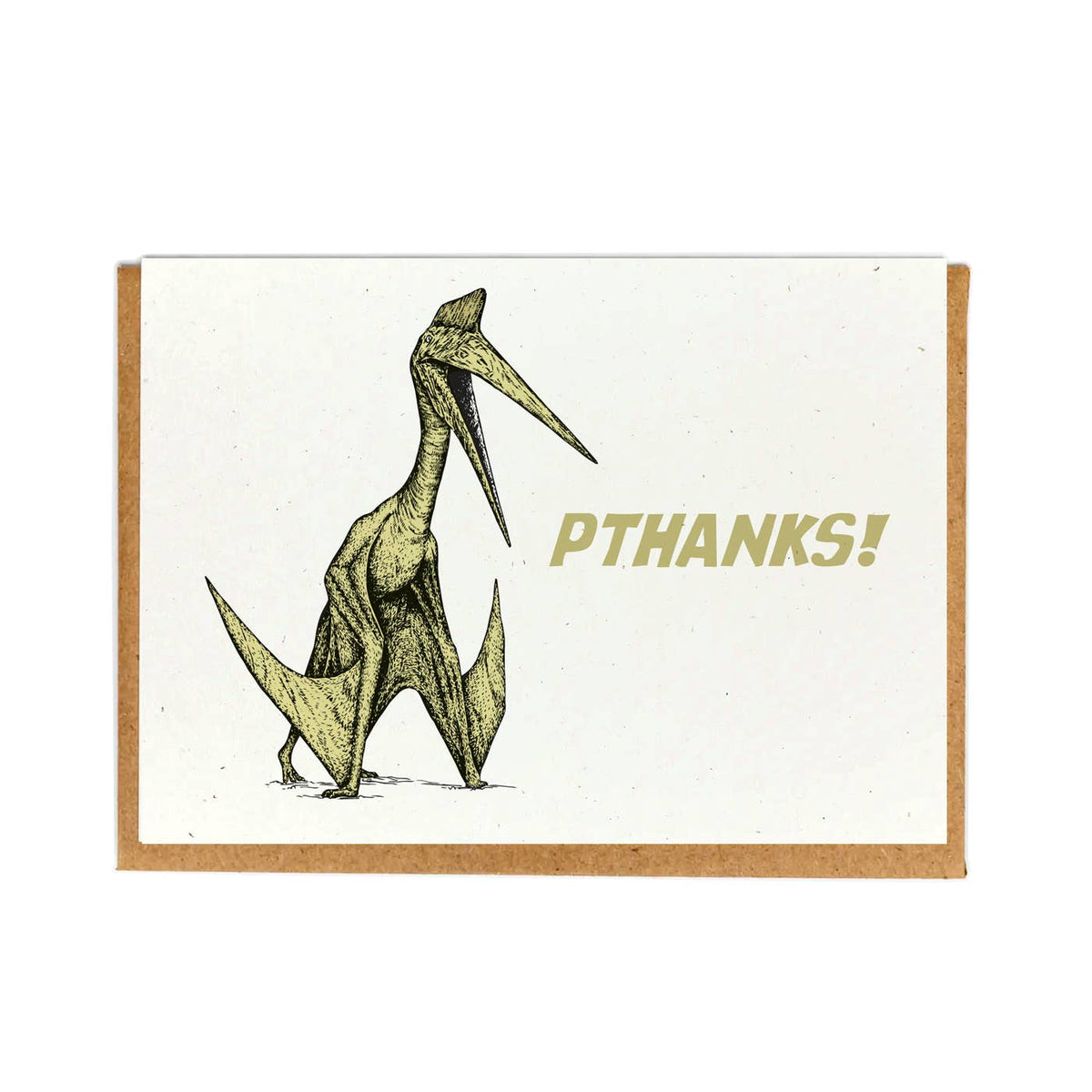 Pterosaur Thank You Greeting Card