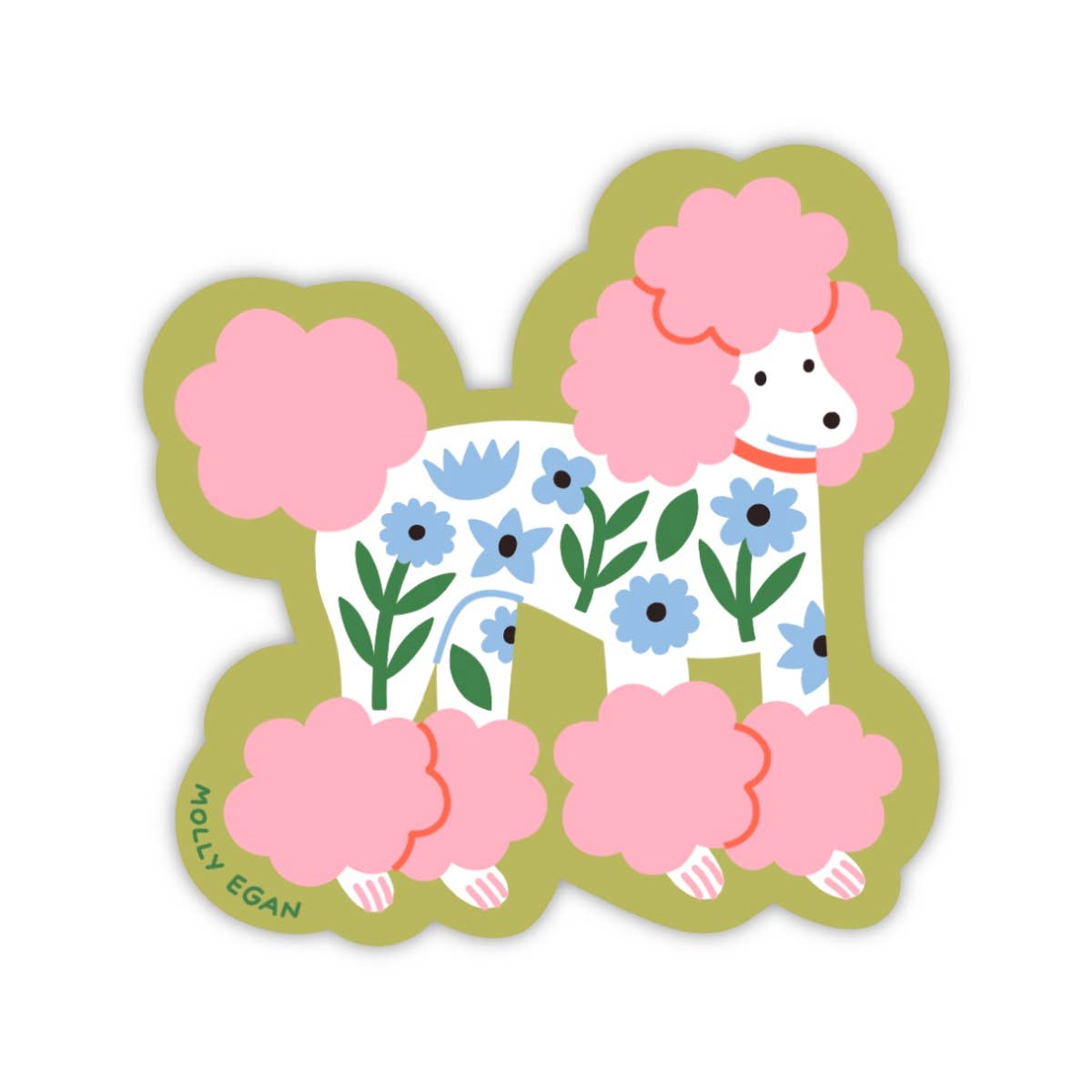 Poodle Vinyl Sticker
