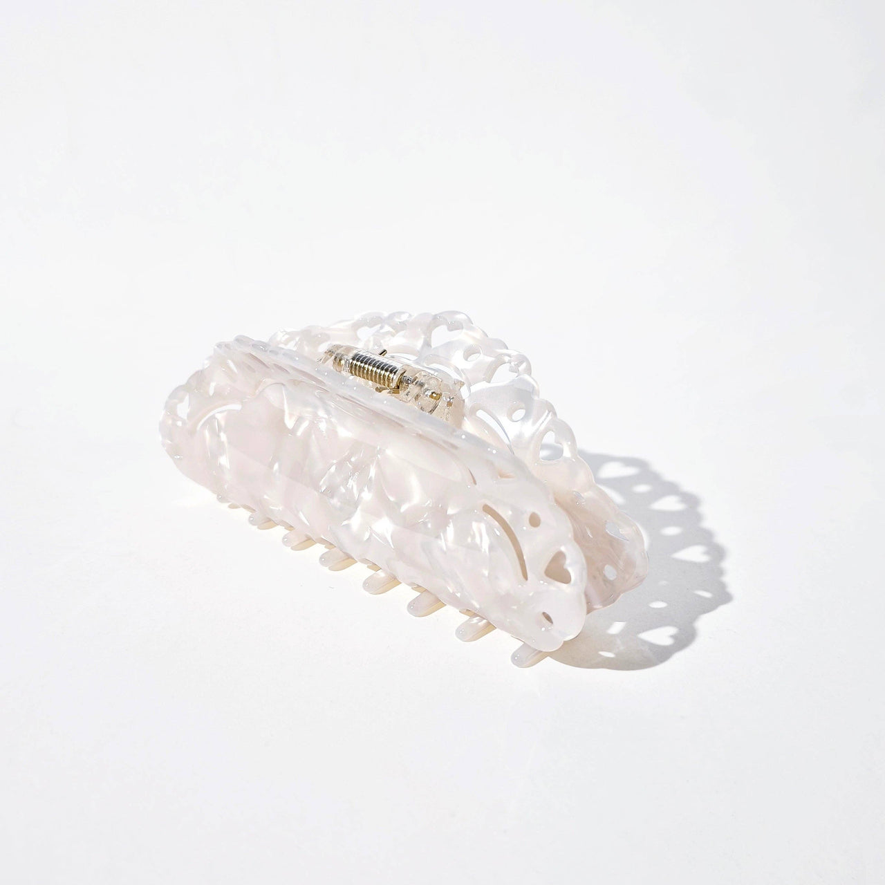 Cream Lace Claw Clip