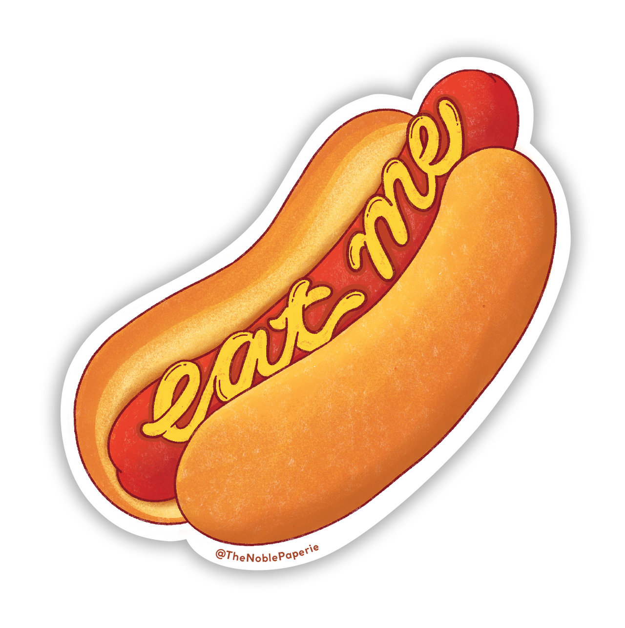 Eat Me | Hot Dog Funny Food Playful Quirky Foodie Sticker