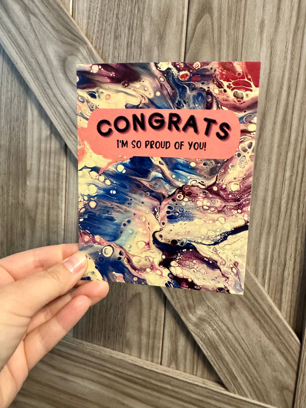 Congrats I'm So Proud of You Greeting Card