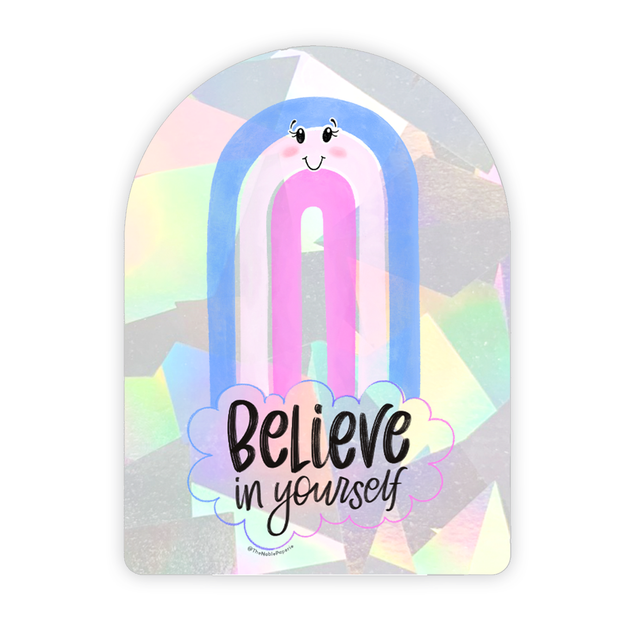Believe | LGBTQIA+ Queer Suncatcher Rainbow Window Decal